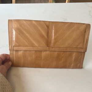 Vintage 80’s Genuine Eel Skin Bag